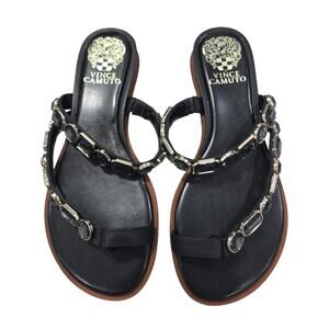 Vince Camuto Black Jeweled Sandals in box 79